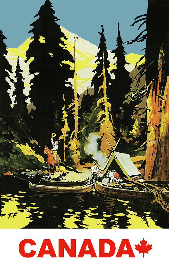 Camping in Canada Digital Art by Long Shot
