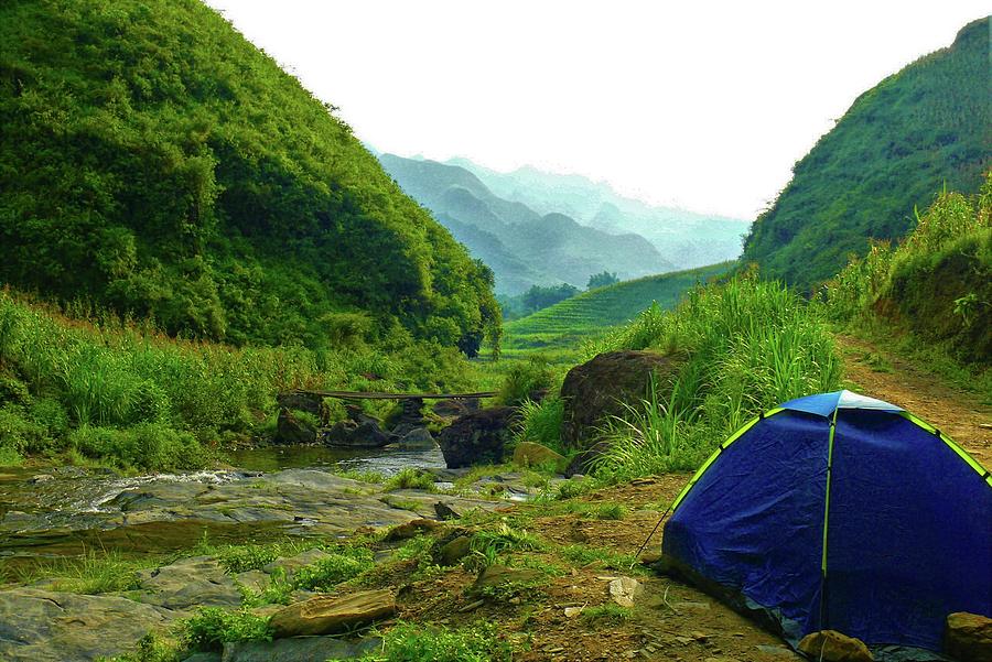 Camping in the mountains Photograph by Robert Bociaga