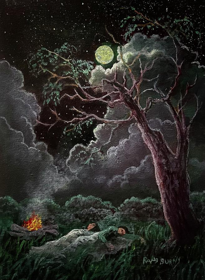 Camping Painting by Rand Burns