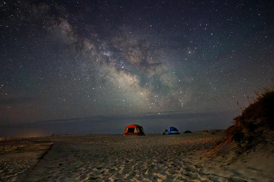 Camping under the Milky Way Photograph by Ken Fullerton