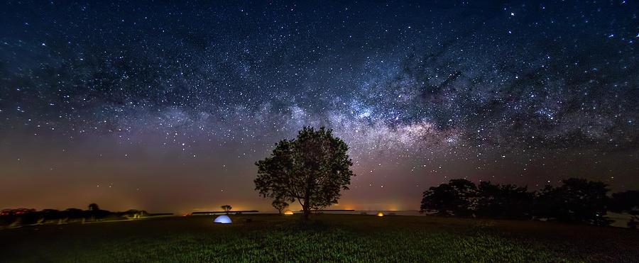 Camping Under the Milky Way Photograph by Mark Andrew Thomas