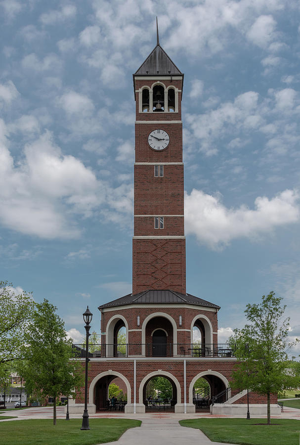 Campus Clock Tower, Lee University Photograph by Marcy Wielfaert