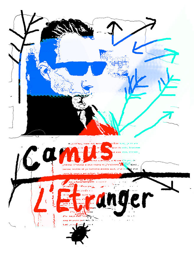 Camus The Stranger Ac1 Poster Drawing