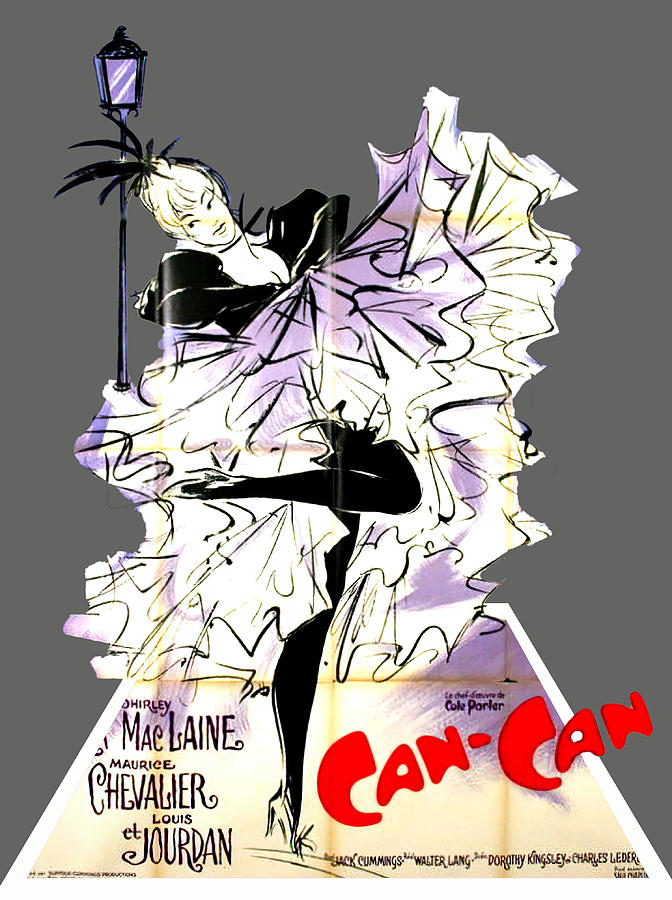 Can-Can, 1960, 3d movie poster Mixed Media by Movie World Posters