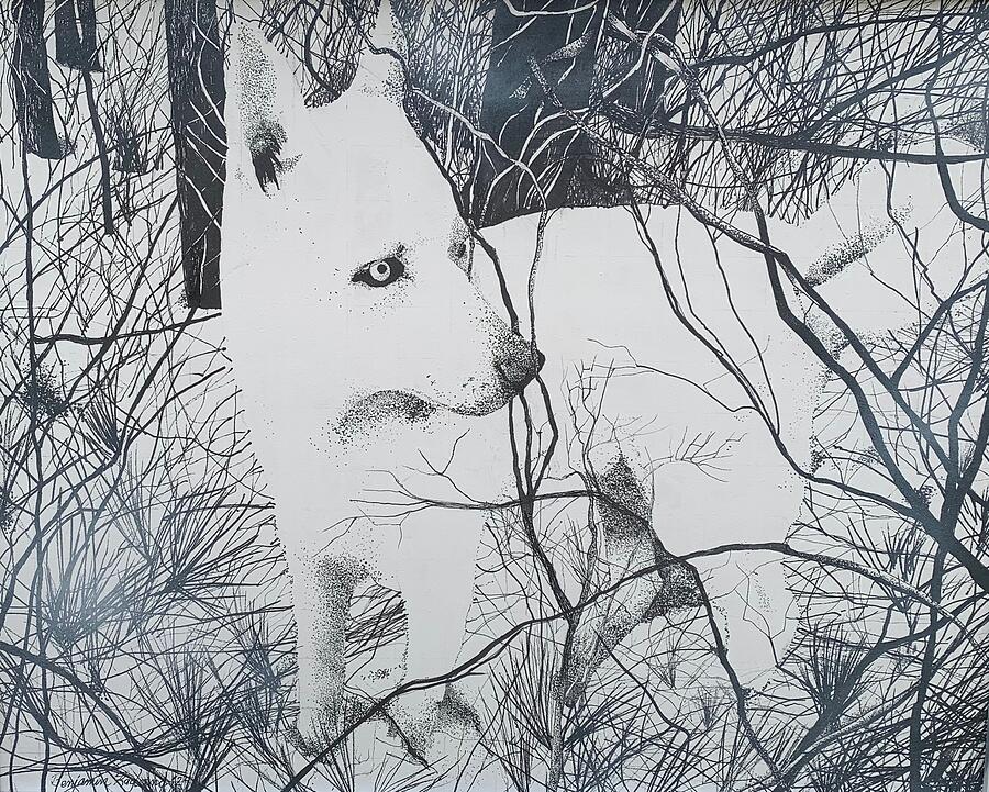 Can he see me ? Drawing by Benjamin Ragland Can he see me ? Drawing by Benjamin Ragland