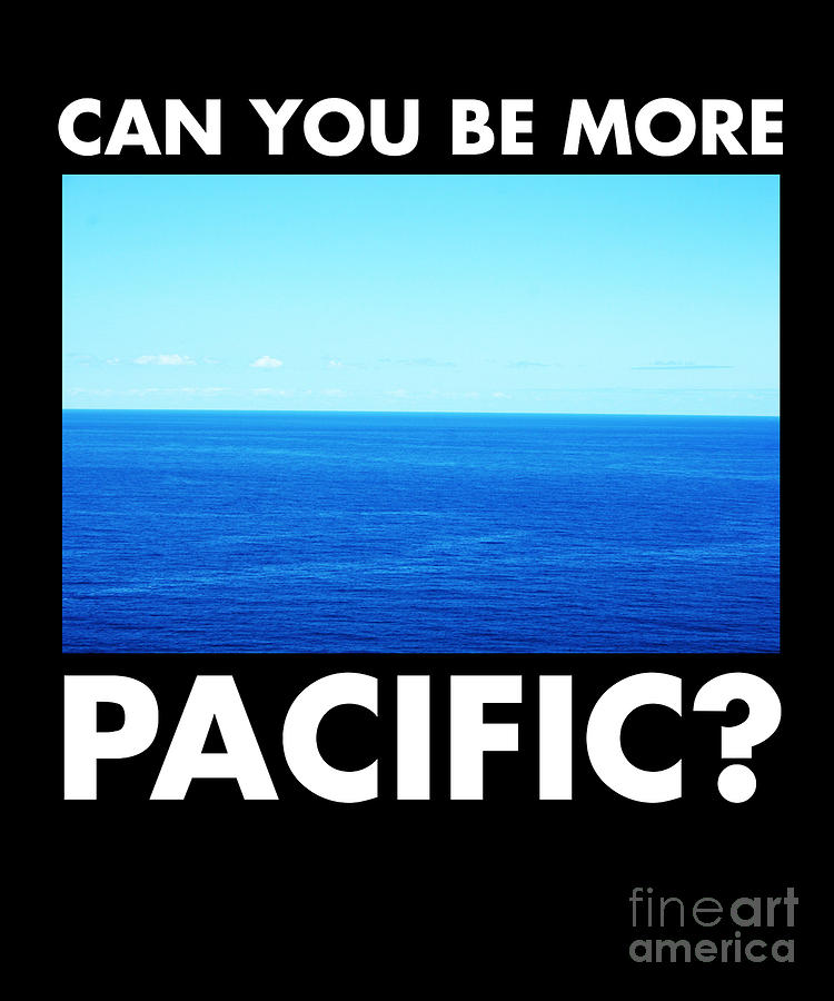 Can You Be More Pacific Funny West Coast Pun Surf Tee Shirt Can You Be More Pacific Funny West Coast Pun Surf Tee Shirt