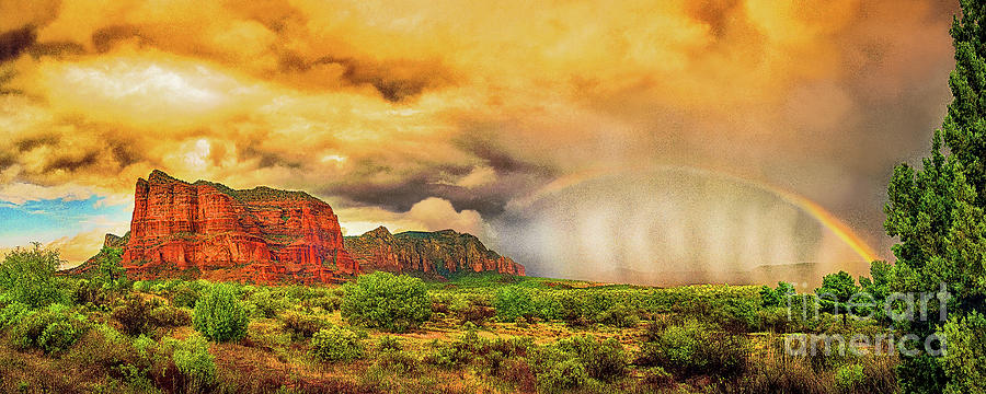 CAN YOU FIND THE WINEGLASS? SEDONA STORM, Sedona, Arizona Photograph by Don Schimmel