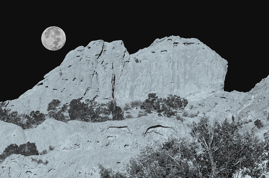 Can You See The Profile Of A Wizened Face? The Sleeping Indian Rock, Garden Of The Gods  Photograph by Bijan Pirnia