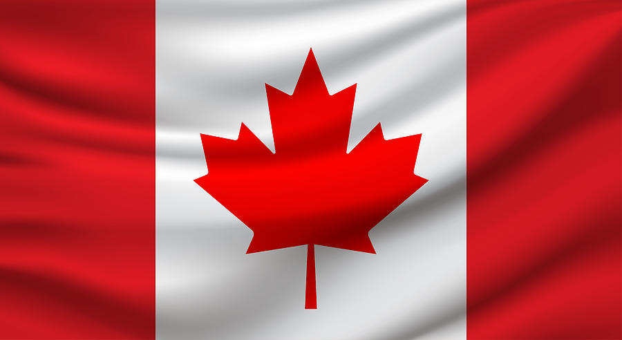 Canada Flag. Vector Drawing by BojanMirkovic