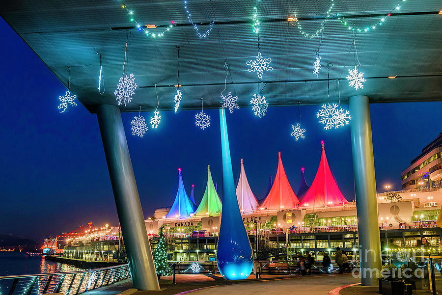 Canada Place Christmas Photograph by Michael Wheatley