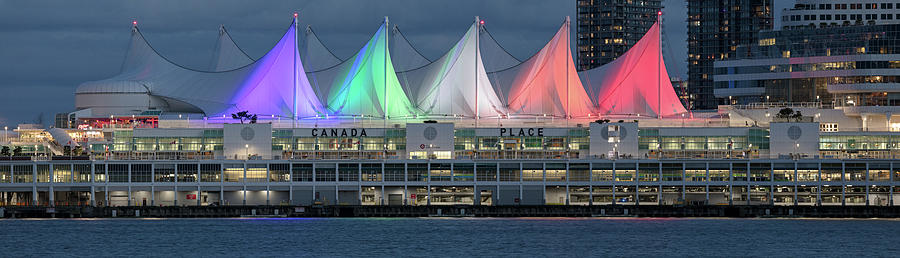 Canada Place Lights Photograph by Michael Russell