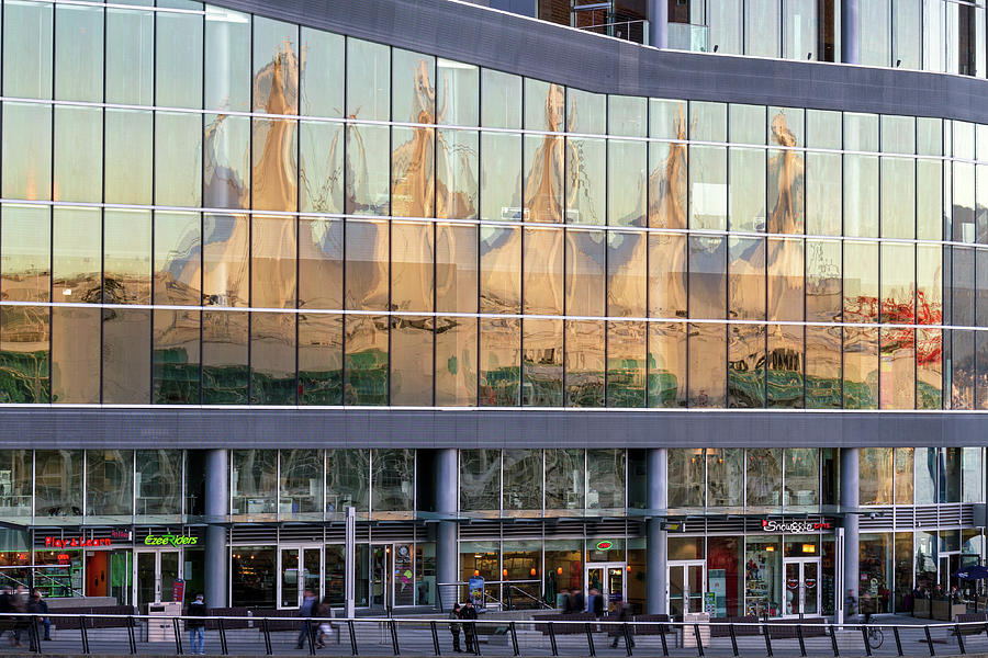 Canada Place Reflection Photograph by Michael Russell