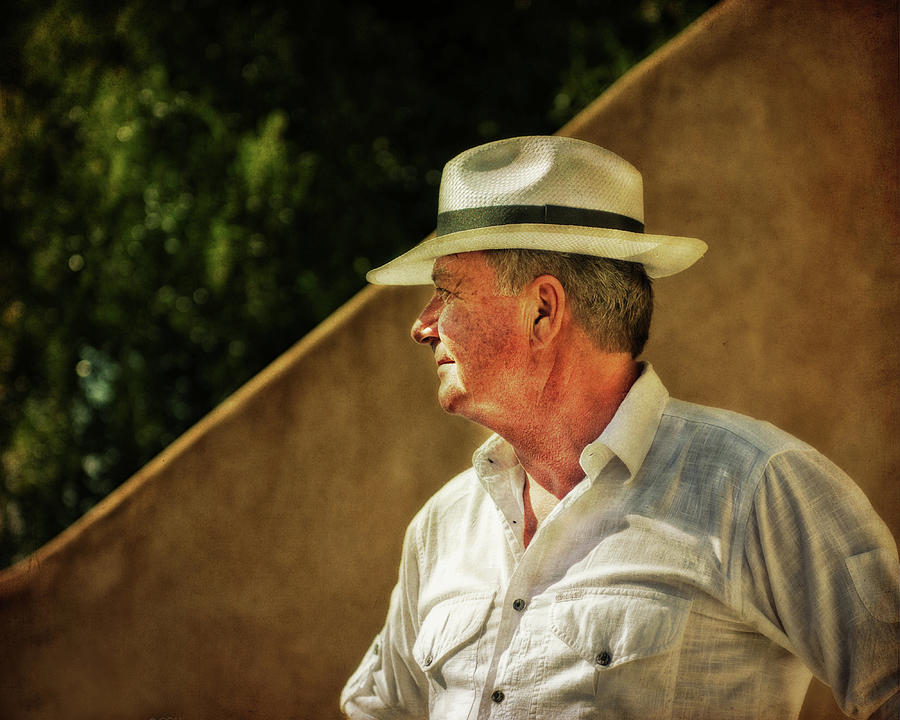 Portrait Photograph - Canadian Artist In Provence by CR Courson