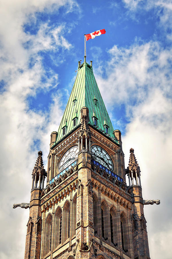 Canadian Clock Tower Photograph by Tatiana Travelways