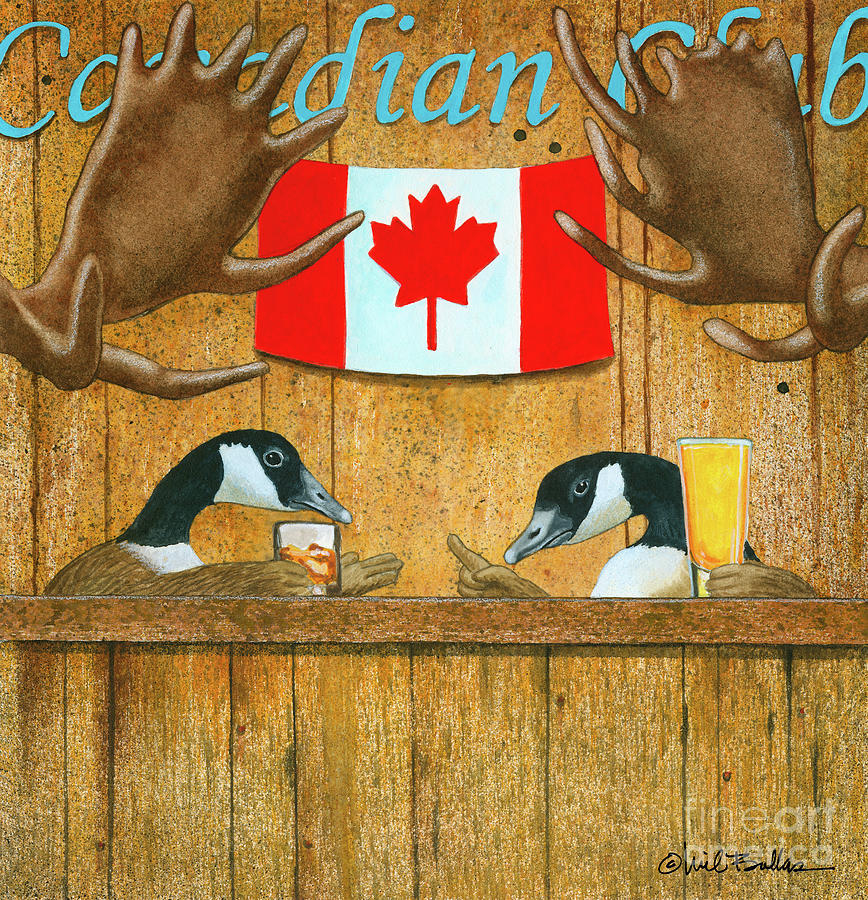 Geese Painting - Canadian Club... by Will Bullas