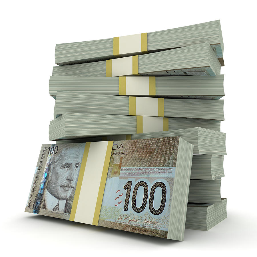 Canadian Dollars Photograph by Alexsl