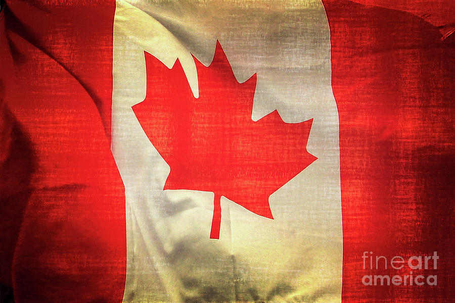 Canadian flag Photograph by Delphimages Flag Creations