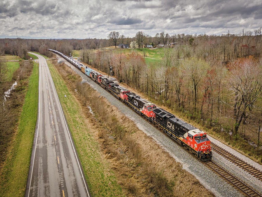 Canadian National Northbound On The Csx Henderson Subdivision Photograph