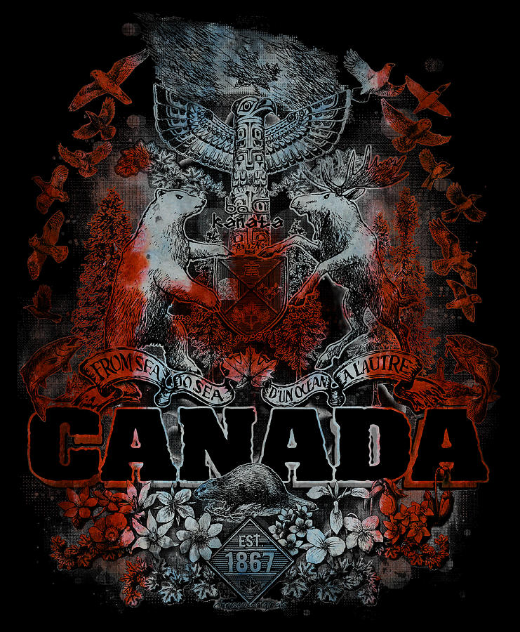 Canadian Patriot in colour Digital Art by Christopher Cox