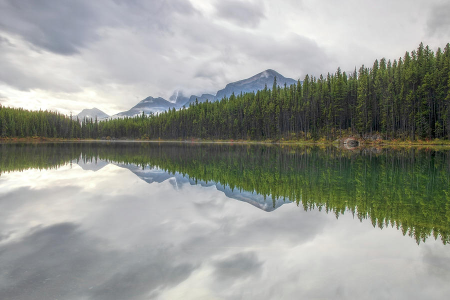 Canadian Rockies Reflection Lake Photograph by Dan Sproul