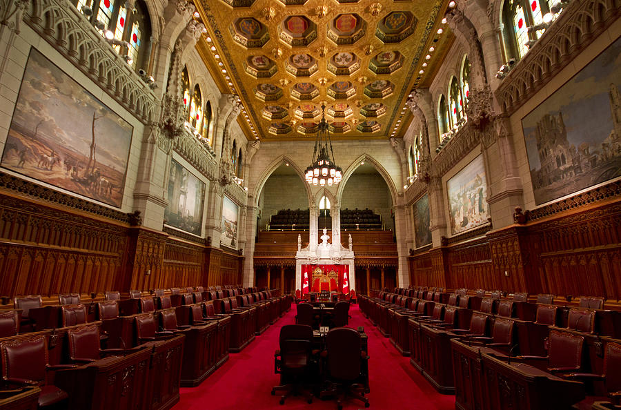 Canadian Senate Chambers Photograph by Matt Champlin