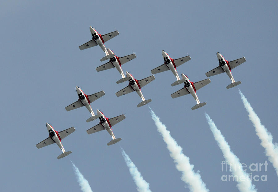 Canadian Snowbirds Poetry in Motion 49 Photograph by Bob Christopher