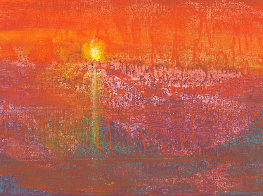 Canadian Sunset Painting by Bill Tomsa