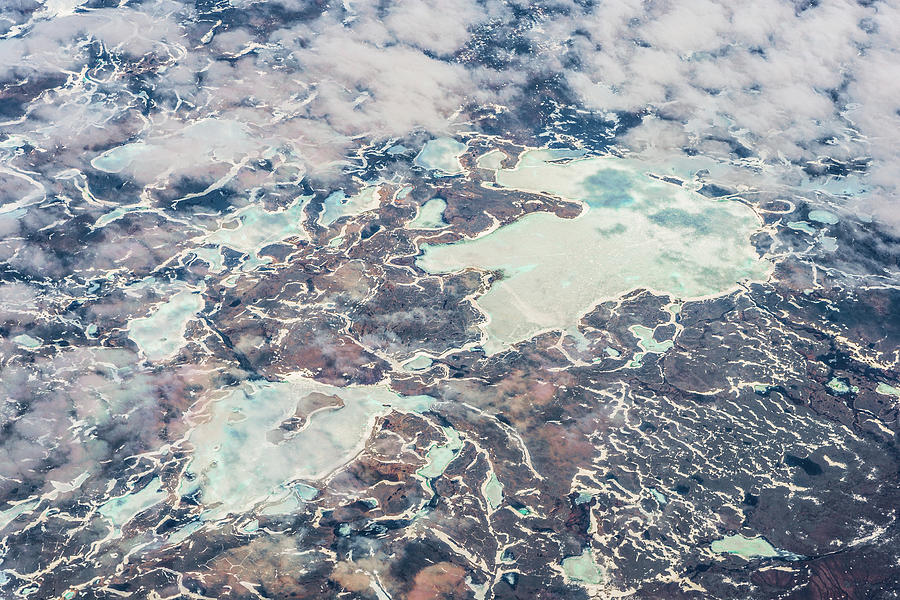 Canadian Tundra Aerial Photograph by Alexander Kunz