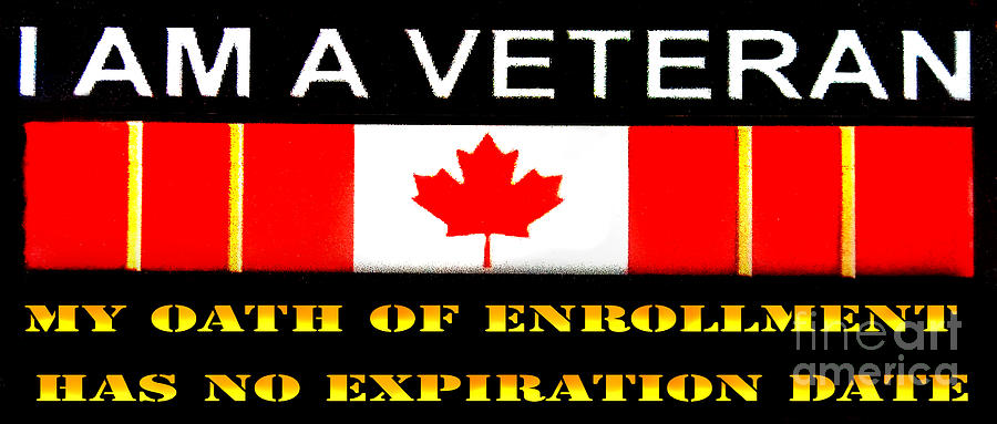 Canadian Veteran Oath Digital Art by Pat Davidson