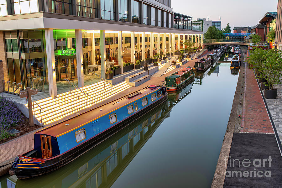 Canal Boats at Dawn Banbury Photograph by Tim Gainey