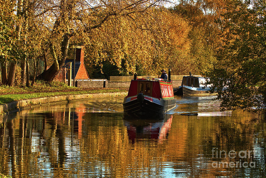 Canal Boats Photograph by Stephen Melia