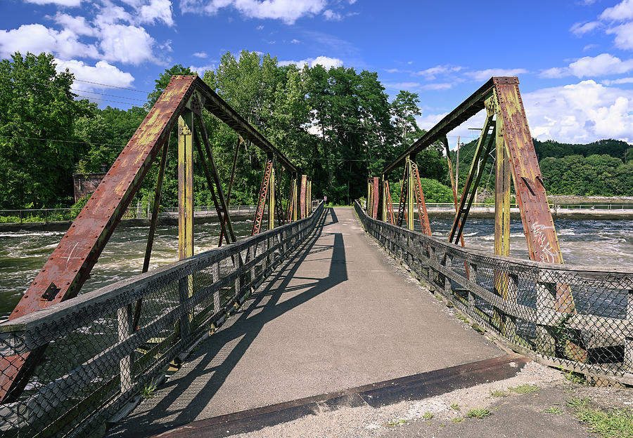 Canal Footbridge Photograph by Steven Nelson