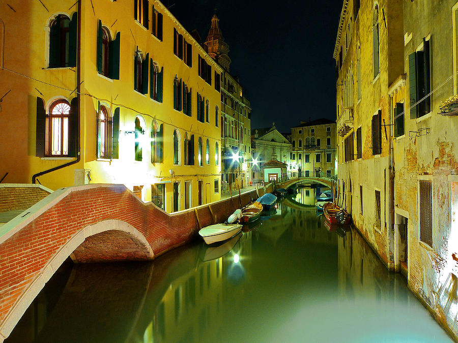 Canal in Venice Photograph by Bernd Schunack