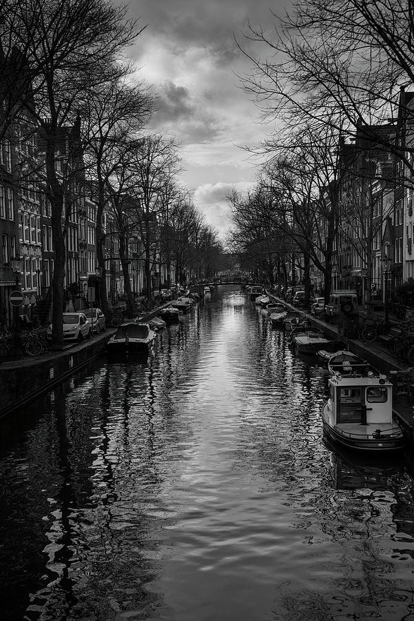 Canal in winter Photograph by Marion Galt