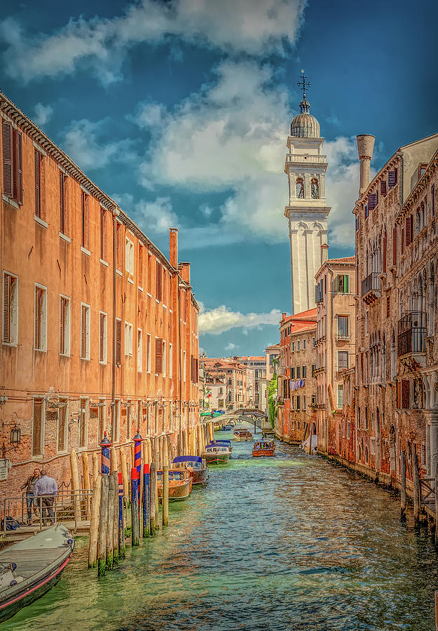 Canal Journey in Venice Photograph by Marcy Wielfaert