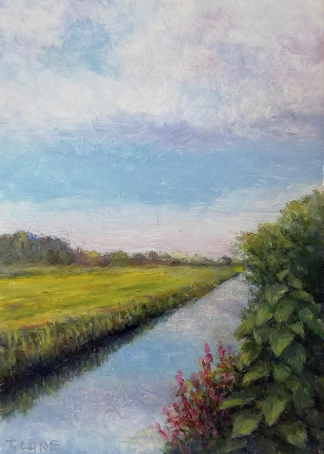 Canal Landscape Painting by Tim Long - Fine Art America