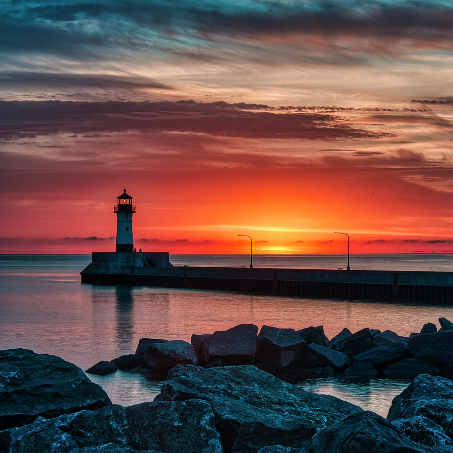 Canal Park Lighthouse Photograph by Sentinel Productions | Fine Art America