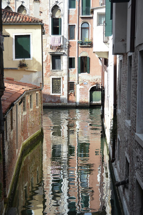 Canal Reflections in Venice Italy Photograph by Shawn OBrien