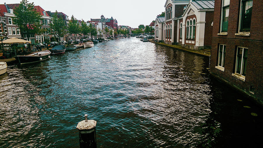 Canal through Leiden Photograph by Double AA Photography