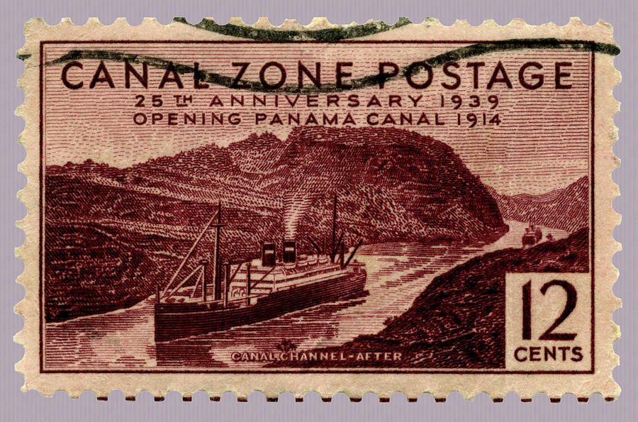 Canal Zone Stamp Photograph by Phil Cardamone
