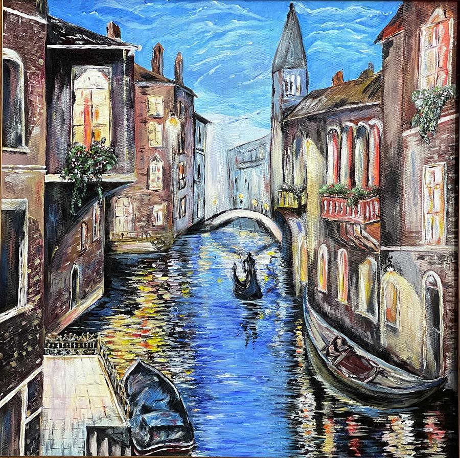 Canals of Venice Painting by Tetiana Bielkina