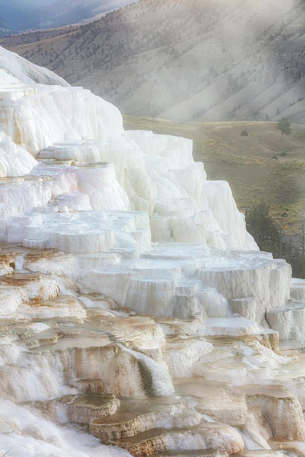 Canary Spring at Mammoth Hot Springs Photograph by Stephen Stookey