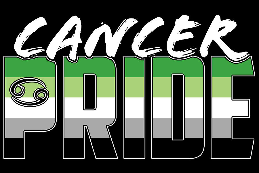 Cancer Aromantic Pride Flag Zodiac Sign Digital Art By Patrick Hiller