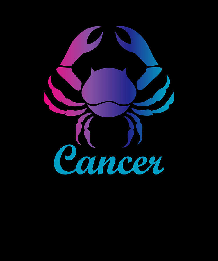 Cancer Water Sign Graphic Zodiac Birthday Gift Idea Horoscope Design ...