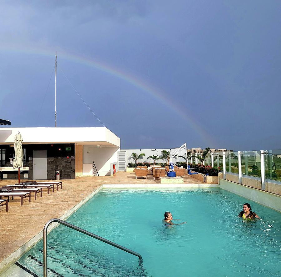 Cancun Rainbow  Photograph by Leonard Rosenfield