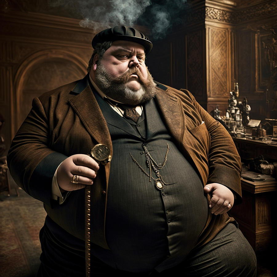 candid photo morbidly obese 04300 lbs Gilded age by Asar Studios ...