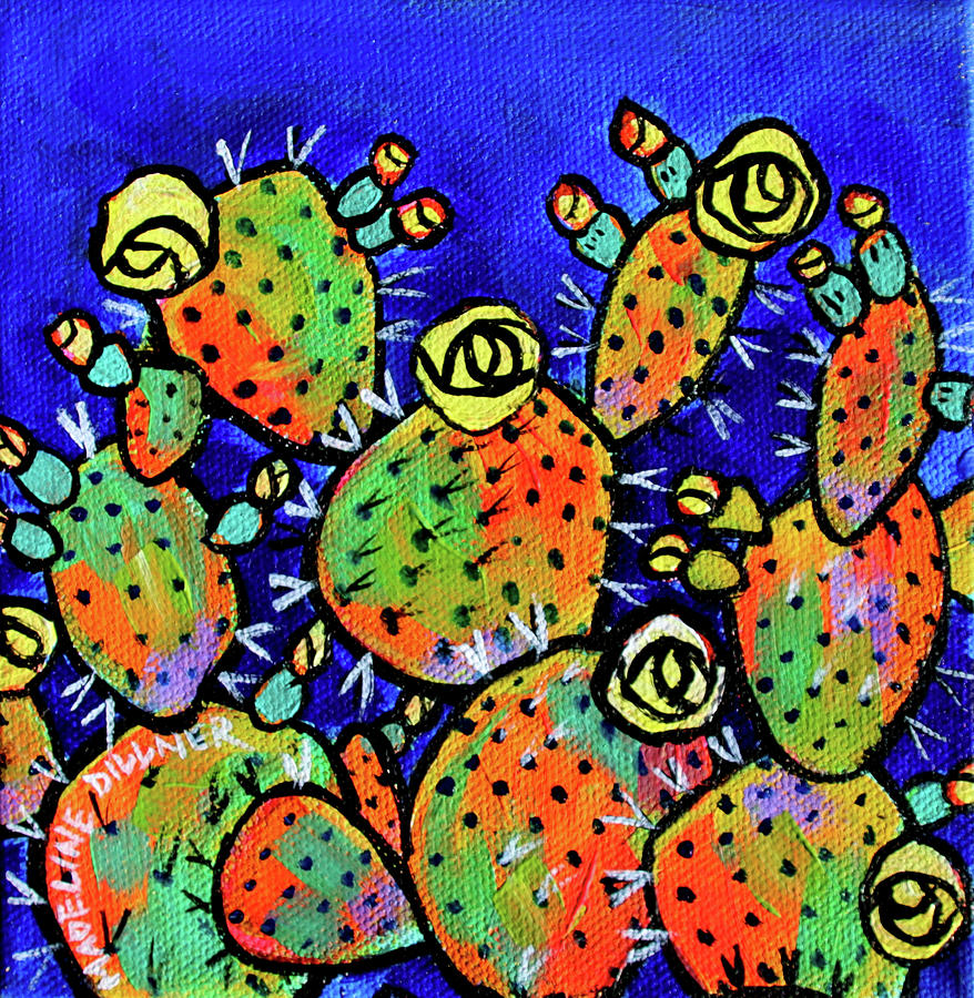 Candied Pears - Cobalt Painting by Madeline Dillner