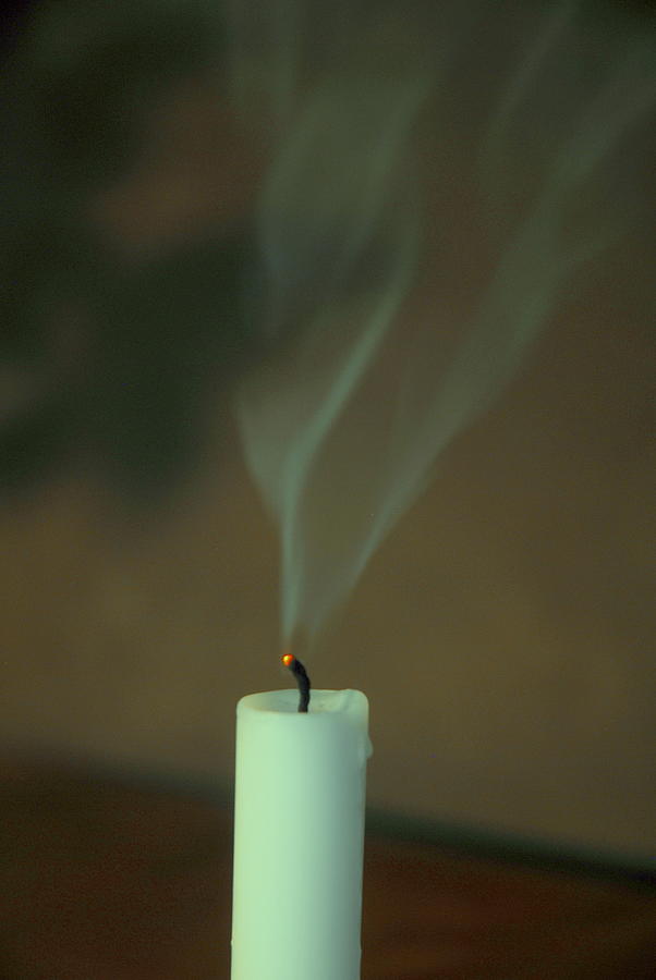 Candle ember. Photograph by Bill Lee Pixels