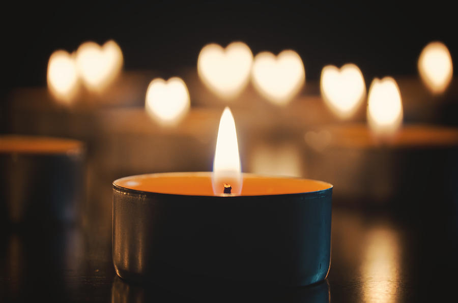 Candle heart Photograph by Alicia Llop
