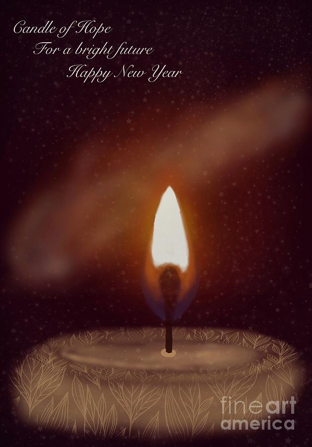 Candle of Hope Digital Art by Steve Carpentier